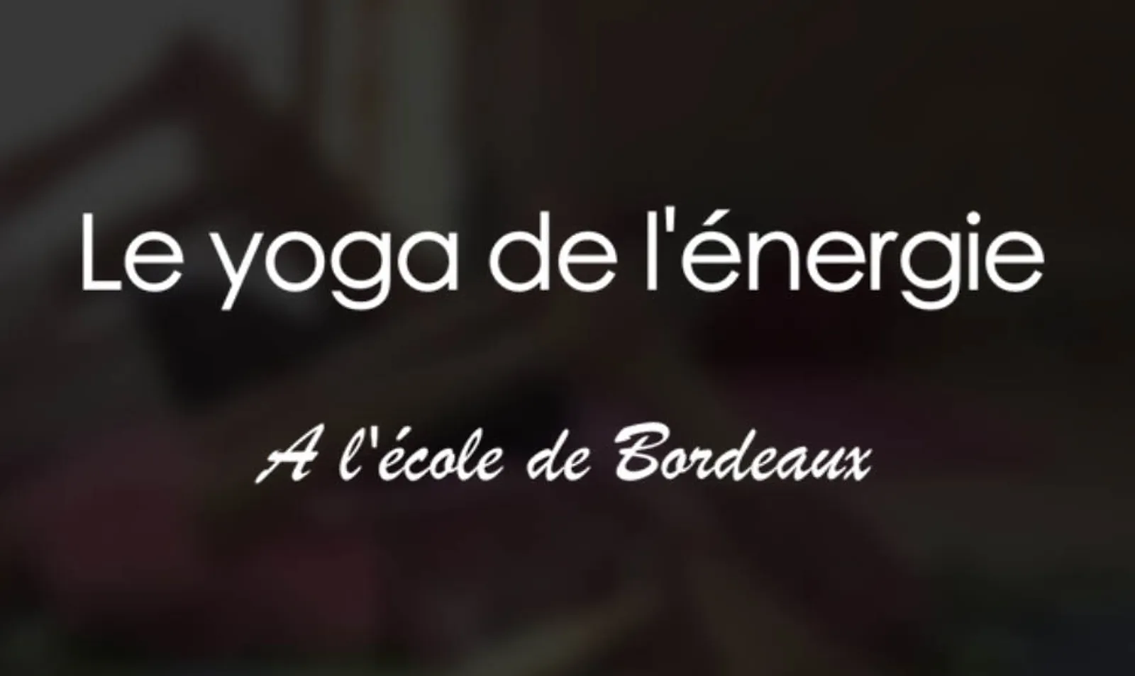 Ecole de Yoga de l'Energie de Bordeaux Sud-Ouest, AYEBSO, Formaion de professeurs de yoga, Académie de Yoga de l'énergie, post-formation en Yoga de l'énergie