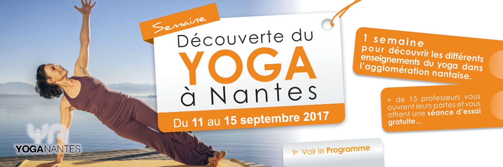 Semaine du yoga à Nantes : cours découvertes, Saison 2017-2018